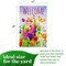 G128 Spring Floral Butterfly Welcome Garden Flag 12x18 In Double Sided Yard Garden Lawn Decoration